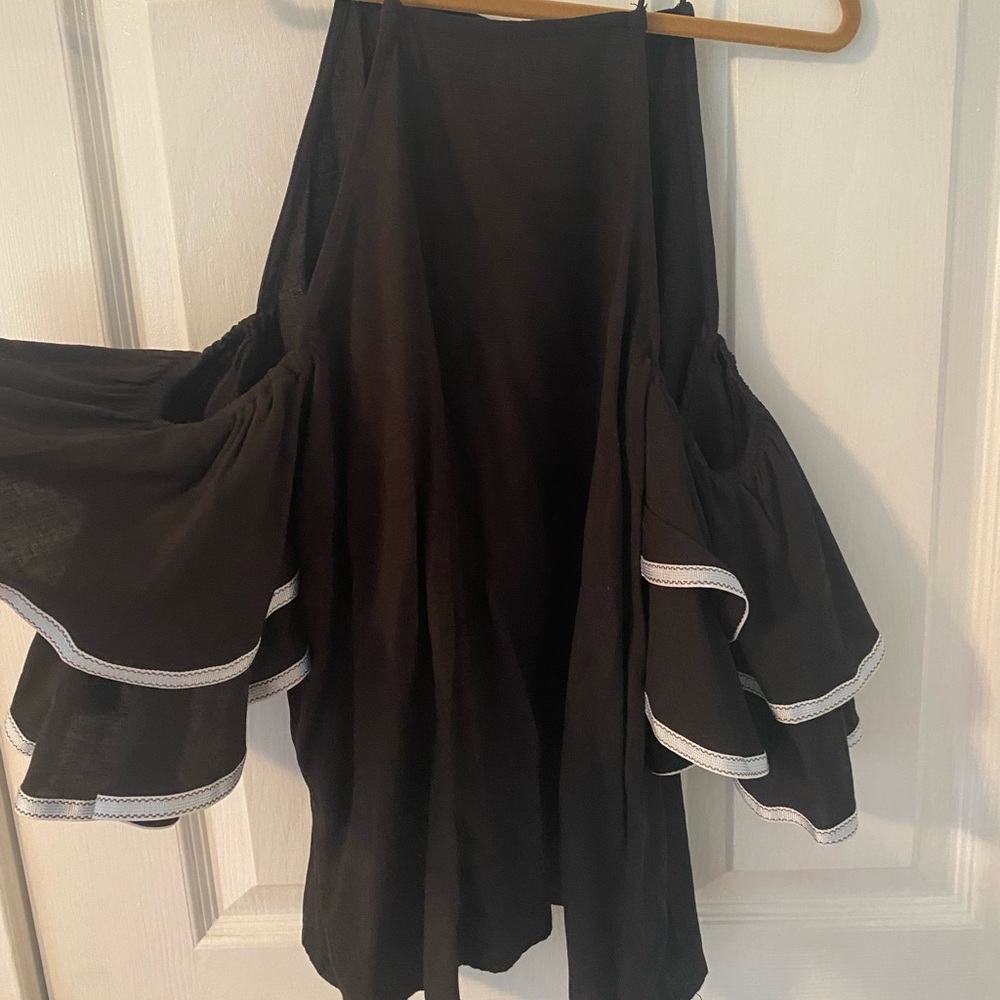 HYFVE Black Flounce Top